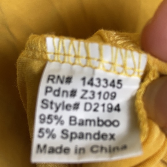 PIKO 1988 Yellow long-sleeve top size M - Picture 3 of 4